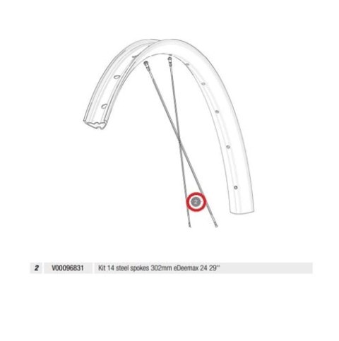 MAVIC KIT 14 E-DEEMAX 24 STEEL SPK 302 MM (V00096831)