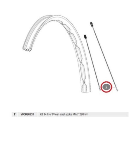 MAVIC KIT 14FT/RR STEEL SPK M7/7 298 MM (V00096231)