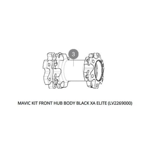 MAVIC KIT FRONT HUB BODY BLACK XA ELITE (LV2269000)