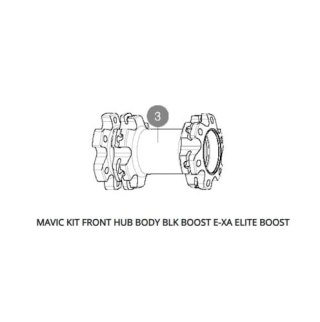 MAVIC KIT FRONT HUB BODY BLK BOOST E-XA ELITE BOOST (V2265801)