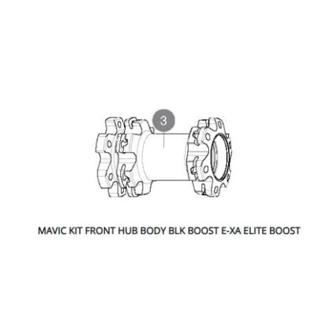 MAVIC KIT FRONT HUB BODY BLK BOOST E-XA ELITE BOOST (V2265801)