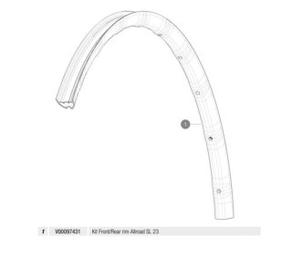 MAVIC KIT FRONT/REAR RIM ALLROAD SL 23 (V00097431)