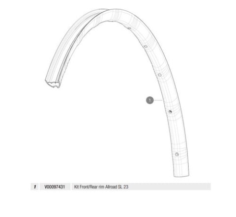 MAVIC KIT FRONT/REAR RIM ALLROAD SL 23 (V00097431)
