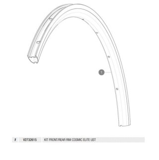 MAVIC KIT FRONT/REAR RIM COSMIC ELITE UST (V2732615)
