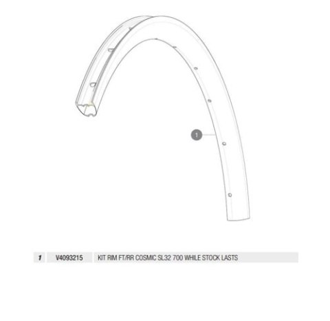MAVIC KIT FRONT/REAR RIM COSMIC SL/SLS 32 DISC (V4093215)