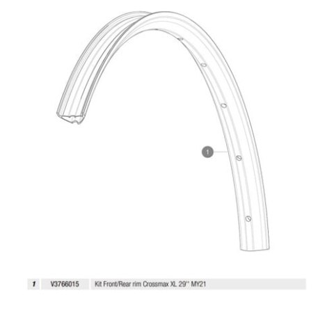 MAVIC KIT FRONT/REAR RIM CROSSMAX XL 29' MY21 (V3766015)