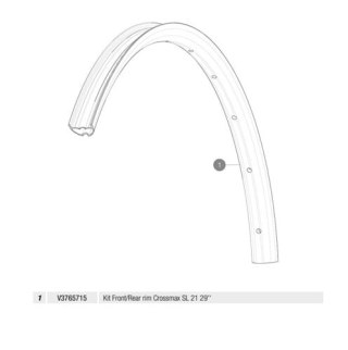 MAVIC KIT FRONT/REAR RIM CROSSMAX SL 21 29' (V3765715)