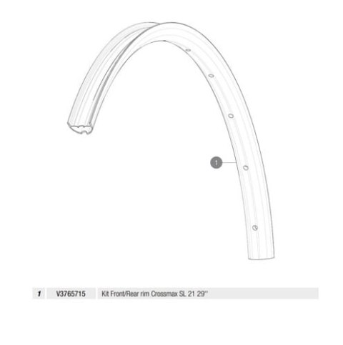 MAVIC KIT FRONT/REAR RIM CROSSMAX SL 21 29' (V3765715)
