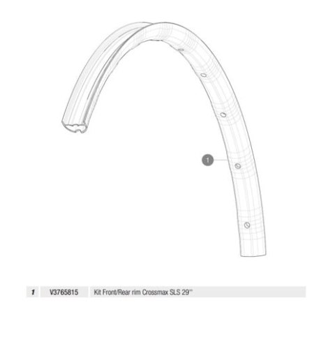 MAVIC KIT FRONT/REAR RIM CROSSMAX SLS 29' (V3765815)