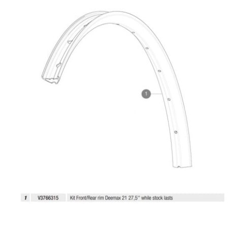 MAVIC KIT FRONT/REAR RIM DEEMAX 21 27,5' (V3766315)