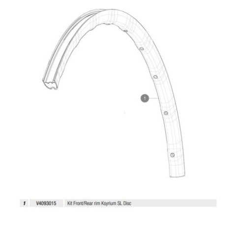 MAVIC KIT FRONT/REAR RIM KSYRIUM SL DISC (V4093015)