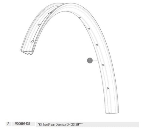 MAVIC KIT FT/RR RIM DEEMAX DH 23 29" (V00094431)