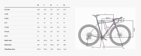 Rower Wilier BRAVOCX GRX 1X12 REFLEX XL PURPLE HAZE