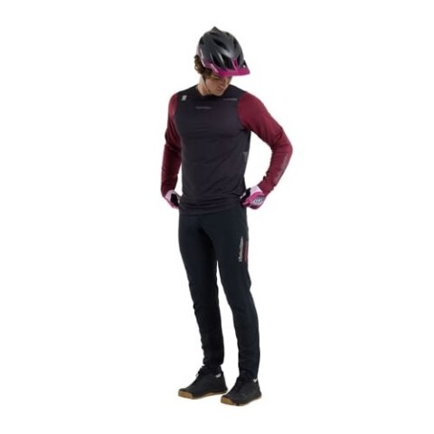 TLD KOSZULKA Z DŁUGIM RĘKAWEM SKYLINE TROY LEE DESIGNS X SRAM RADIOSCAPE BLK / BERRY (34195500)