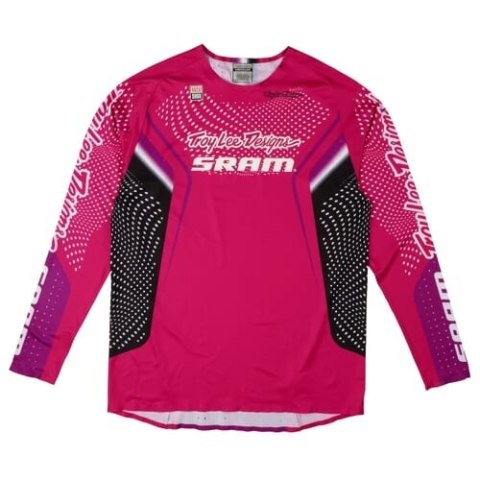 TLD KOSZULKA Z DŁUGIM RĘKAWEM SPRINT ULTRA TROY LEE DESIGNS X SRAM RADIOSCAPE FUSCHIA (35695500)