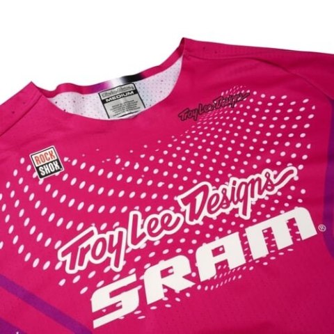 TLD KOSZULKA Z DŁUGIM RĘKAWEM SPRINT ULTRA TROY LEE DESIGNS X SRAM RADIOSCAPE FUSCHIA (35695500)