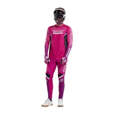 TLD KOSZULKA Z DŁUGIM RĘKAWEM SPRINT ULTRA TROY LEE DESIGNS X SRAM RADIOSCAPE FUSCHIA (35695500)