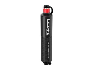Lezyne Hand Pump Clik Drive HV CLIK Valve and Presta Flex Hose Aluminum, 140mm, 90PSI, black