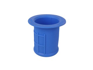 Half Waffle Coozie w/ Liner, bright blue