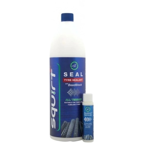 Płyn uszczelniający Squirt Seal Tyre Sealant 1 L (with BeadBlock 30 ml) combo