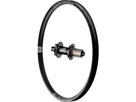 Black One rear wheel, Base hub, Shi Grey 26", 142x12 mm