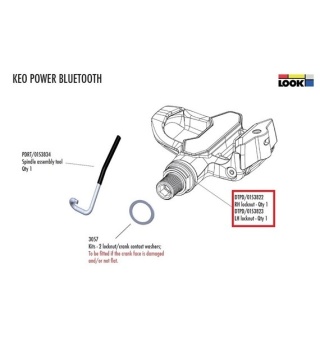 Nakrętka Look kontrująca do Keo Power lewy