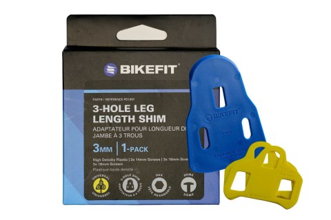 Podkładka Dystansowa BIKEFIT® 3-HOLE LEG LENGTH SHIM 3MM 1-PACK UNIVERSAL + śruby