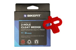 Podkładki Kątowe BIKEFIT® 2-HOLE CLEAT WEDGE 1° 8-PACK MTB/SPD + śruby