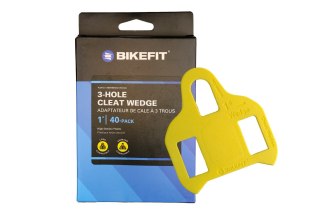 Podkładki Kątowe BIKEFIT® 3-HOLE CLEAT WEDGE 1° 40-PACK LOOK/SHIMANO