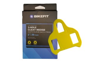 Podkładki Kątowe BIKEFIT® 3-HOLE CLEAT WEDGE 2° 20-PACK LOOK/SHIMANO