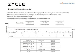 ZYCLE oś 165 mm with 1.0 double lead