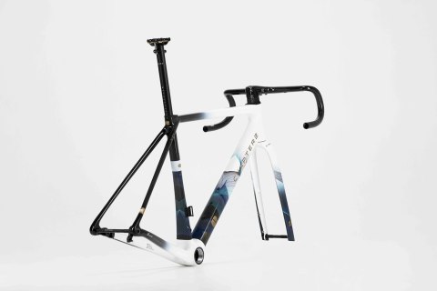 CHAPTER2 RIRA FRAMESET(DISC BRAKE), COL#01 WHITE FADE W/SWIRLS, LARGE