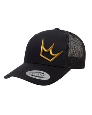 PEATY'S PUBWEAR KŠILTOVKA TRUCKER CAP CROWN BLACK / GOLD (PPW-CAP-CWN-BGL)