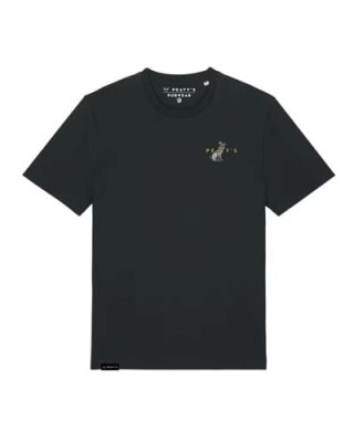 PEATY'S PUBWEAR TRIKO S KRÁTKÝM RUKÁVEM SUPERDOG / BLACK (PPW-25-TEE-SUP-BLK)