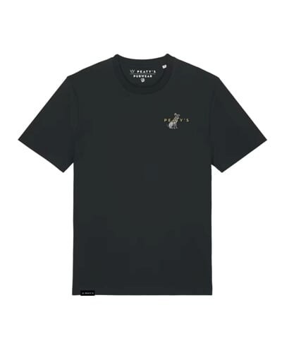PEATY'S PUBWEAR TRIKO S KRÁTKÝM RUKÁVEM SUPERDOG / BLACK (PPW-25-TEE-SUP-BLK)