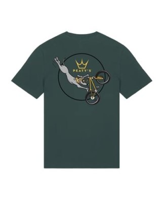 PEATY'S PUBWEAR TRIKO S KRÁTKÝM RUKÁVEM SUPERDOG / GLAZED GREEN (PPW-25-TEE-SUP-GLG)