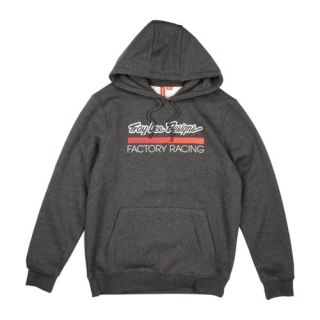 TLD BLUZA Z KAPTUREM FACTORY RACING BLACK HEATHER / RED (73166900)