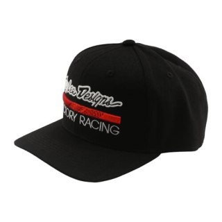 TLD CZAPKA Z DASZKIEM CURVED BILL SNAPBACK FACTORY RACING BLACK / RED OSFA (79766900)