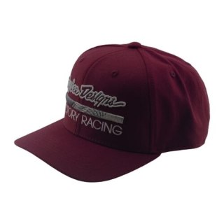 TLD CZAPKA Z DASZKIEM CURVED BILL SNAPBACK FACTORY RACING BURGUNDY / GRAY (79766900)