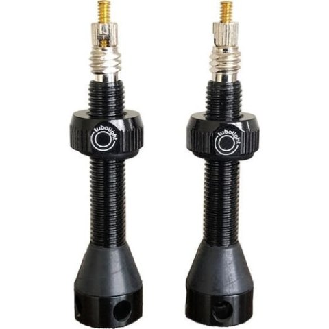 TUBOLIGHT WENTYLE BRASS SHORT BLACK PAIR (VVBLK-BR40)