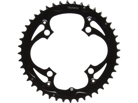 CHAIN RING MTB 48T 104 A V2 STEEL MATTE BLACK (48-38-28)