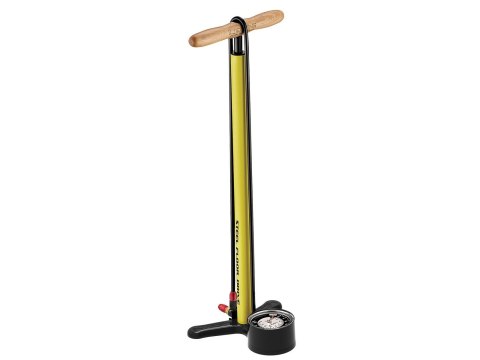 Lezyne Floor Pump Steel Floor Drive, gold, 220psi, 3.5 Gauge