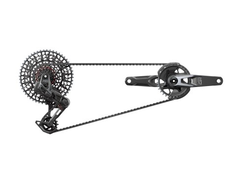 SRAM Kit X0 AXS Eagle Transmission E-MTB Brose 160mm Kurbelarme, 36T, 10-52T, inkl. Ladegerät, Batterie & Kette