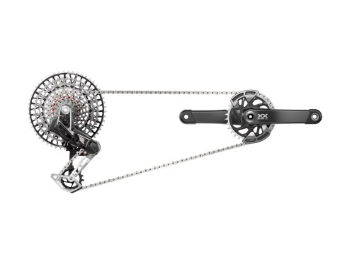 SRAM Kit XX AXS Eagle Transmission Powermeter 175mm DUB Wide, 32T, 10-52T, inkl. Ladegerät, Batterie & Kette