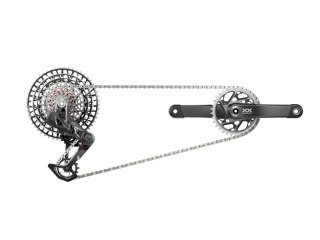 SRAM Kit XXSL AXS Eagle Transmission Powermeter 165mm DUB Wide, 34T, 10-52T, inkl. Ladegerät, Batterie & Kette