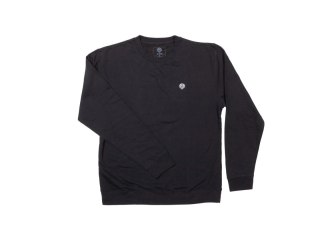 SWEATSHIRT, ODSY STITCHED MONOGRAM CREWNECK - BLACK w/White stitch XXLRG