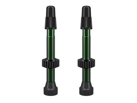 TCS AL Green Presta Valve 46mm 2 pcs