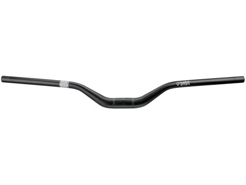 Ambit aluminum handlebar black-grey, 800mm, 55mm rise