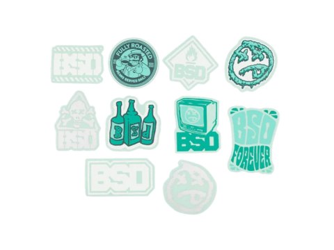 BSD 10 Pack Mixed Stickers 2025