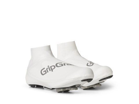 GripGrab Faststream Aero Shoe Cover white, M